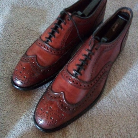 Allen Edmonds Dark Chili Men's Classic McAllister Wingtip Oxford sz 8.5 - Picture 4 of 15
